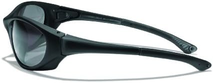 MCR בטיחות PA112 פלזמה פוליקרבונט משקפי עדשה כפולה עם מסגרת שחורה ועדשה אפורה