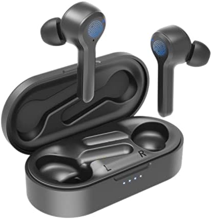 Tecno אוזניות Bluetooth אלחוטיות, אוזניות Bluetooth 25 שעות עם מיקרופון, IPX5 אוזניות אלחוטיות אטומות למים עם