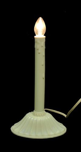 9.5 יחיד צהוב שנהב נרות חג המולד מקורה נר מנורה - ברור ג7 אור