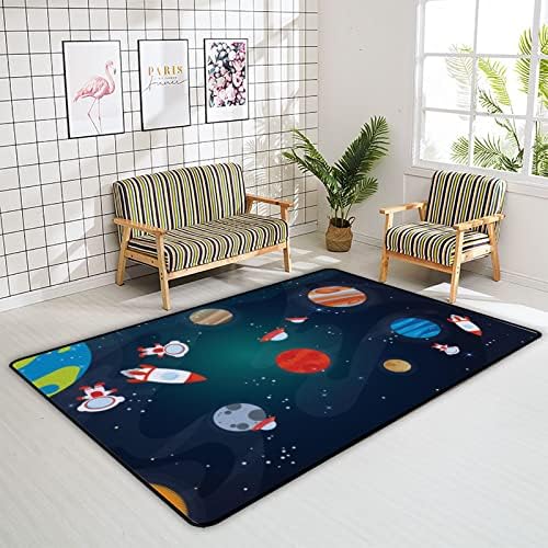 זוחל שטיח מקורה משחק מחצלת מחצלת חלל חלליות לסלון חדר שינה חינוכי חינוך משתלת שטיחים שטיחים 60x39 אינץ '