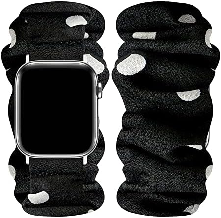 תואם לסדרת Apple Watch SE 6 5 4 3 2 1 להקת Scrunchie, להקות שעון אלסטיות הדפסות חמוד