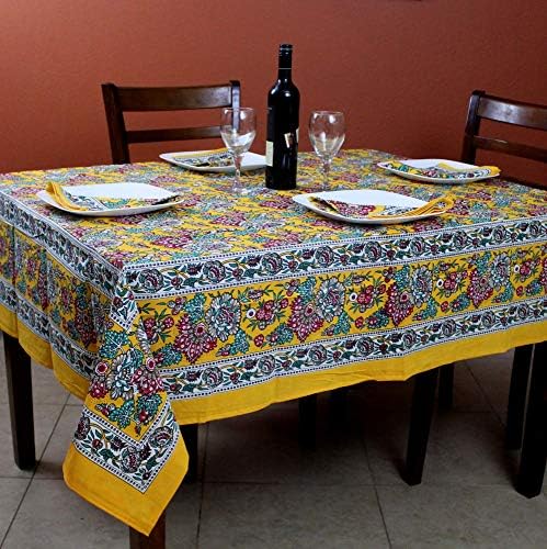 אמנויות הודו כפרי צרפתי הדפס פרחוני שולחן שולחן שולחן כותנה שולחן כותנה פשתן חוף זריקת חוף זריקת חוף