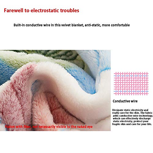 הנשאן שמיכת קטיפה מפוארת ， שמיכת משקל קל לזרוק מיטת שמיכה שמיכה חמה 70 × 78 אינץ '