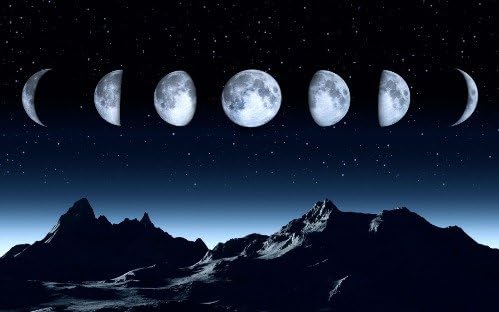 שיחה טביעות שלבי ירח מחזור מבריק פוסטר תמונה תמונה באנר שמש ירח מסלול ירח