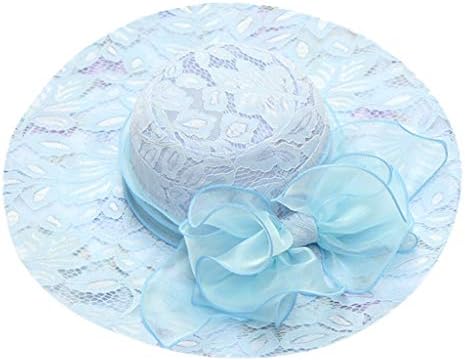 נשים פרחי תחרה כובע באולר כובעי כובעי תה כלות מסיבת חתונה כובע חבישה עיניים תופסות חוף אלגנטיות אריזות