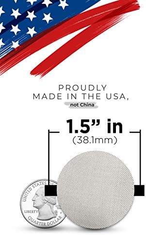 תוצרת ארצות הברית-5 מסנני מסך צינורות פלדה בגודל 1.5 אינץ ' - למעלה במותג עשן