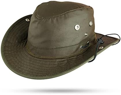 כובע אטום למקלחת כותנה של Hadzam Wax עם הגנה על UV שמיש כובע כובע שמש כובע דיג כובע חיצוני