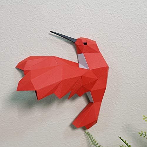 WLL-DP Love Hummingbird מראה דגם נייר נייר מראש בעבודת יד נייר נייר נייר פסל נייר צעצוע Diy אוריגמי