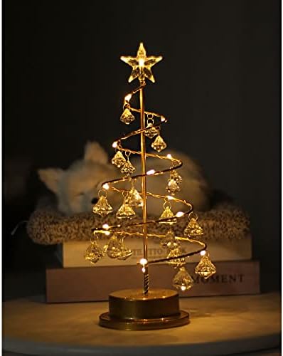 עץ חג המולד של קוואני, אורות לילה קטנים, אורות צבעוניים, אורות עיצוב, אורות שולחן חדר שינה בקריסטל יהלום,