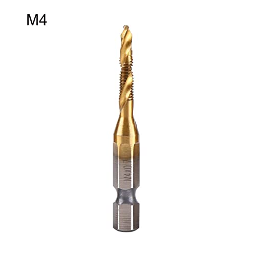 חוט מטרי ברז מקדח מקדח במהירות גבוהה חתיכות מקדח פלדה הגדרת M3 M4 M5 M6 M8 M10 HEX SHANK BRECK ברז למקדח ברז עץ