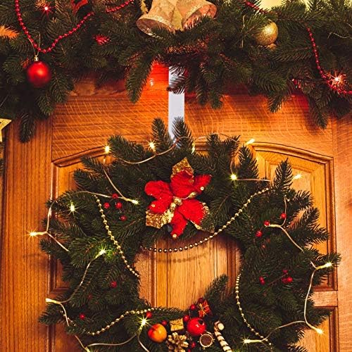 Zheahao 3 חתיכות עיצוב חג המולד קולבי זרי מתכת מעל הדלת קליל זר יותר