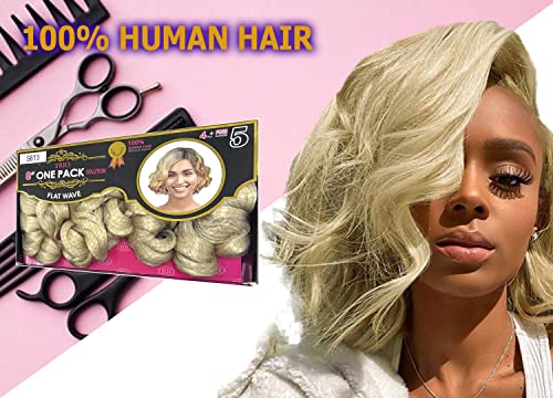 טריו פרימיום איכות שיער טבעי הארכת קלטת פנימהעבור נשים, אפר בלונד גלי ארוך שיער, עבה גלי שיער,