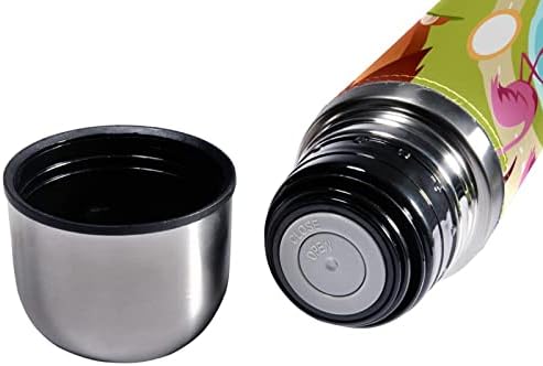 SDFSDFSD 17 גרם ואקום מבודד נירוסטה בקבוק מים ספורט קפה ספל ספל ספל עור מקורי עטוף BPA בחינם, איור