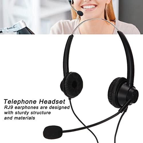 ביטול רעש מוקד טלפוני בחינם, אוזניות טלפוניות, H360D RJ אוזניות טלפון Binaural