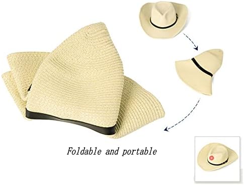 גברים גברים קשרים קשרים כובע שמש חוף מערבי כובע שולי פדורה רחב כובעי בוקרה ניידים