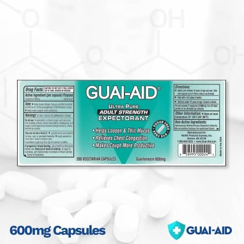 Guai-IAD® 200 ללא מרשם גויפנסין 600 מג טבעי.