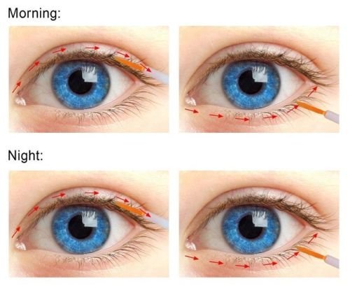 סרום צמיחת ריסים עיניים מהיר-משפר-ריסים ארוכים יותר עבים / 10 מטר.