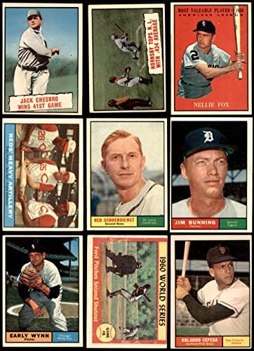 1961 Topps Baseball מספר נמוך מספר מלא VG/EX