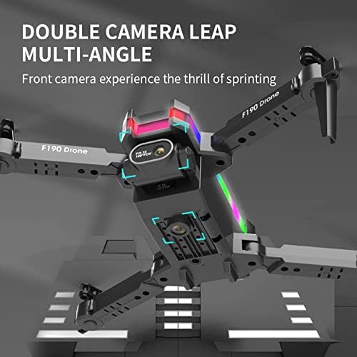 מצלמת צילום אווירית מתקפלת של Hiccval - Mini שלט רחוק Quadcopter עם מצלמת FPV של 4K HD - צעצועים של שלט רחוק