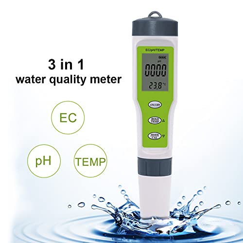 3 ב 1 pH TDS TEMP 0.01 רזולוציה רזולוציה גבוהה בודק עט דיוק, בוחן מים למים, יין, ספא ואקווריומים