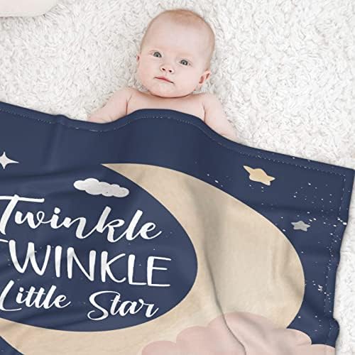 321 עיצוב נצנוץ כוכב שמיכה לתינוקות מותאמת אישית עם שם שמיכות לתינוקות מותאמות אישית לבנים בנות בנות בהתאמה אישית