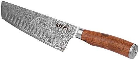 מסלול 833 חתימה של סכין קמו טקסס סכין בעבודת יד פטיש דמשק אמריקאי