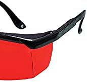 Bosch 57-זכוכית נוף לייזר משפר משקפיים עם מקדש מתכוונן, עדשה אדומה, מסגרת שחורה