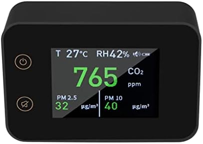 מדחום WODMB LCD גלאי דו תחמוצת פחמן דיגיטלי דיגיטלי C02 מנתח איכות אוויר מנתח PM2.5 PM10 מד טמפרטורה מד מקורה