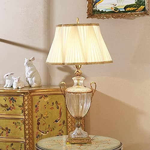 מנורת שולחן אטאי, מנורת קריאה מנורת שולחן קריסטל זכוכית סלון סלון מנורה מבד מלפסת חדר שינה