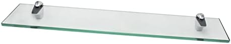 מדף זכוכית XVL 23.6 אינץ 'מתלה זכוכית מחוסמת אמבטיה כרום GS3004BX