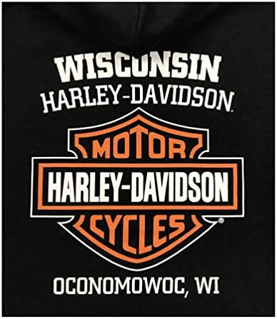Harley -Davidson Bar's Bar & Shield Logover Puldioe Hoodie - Black 30297503