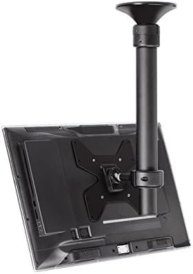 ATDEC TH-1040-CTL Telehook אורך אורך תקרה מתכווננת הרכבה לתצוגות של עד 55 פאונד, 70.8 אינץ 'או 1800 ממ, שחור