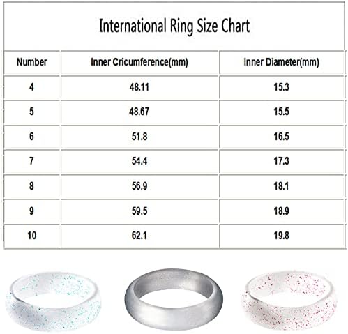 2023 טבעת סיליקון חדשה 5.7 ממ טבעת יוגה טבעת טבעת ספורט טבעת פרל טבעות סיליקון בהירות סדרות CTR טבעות