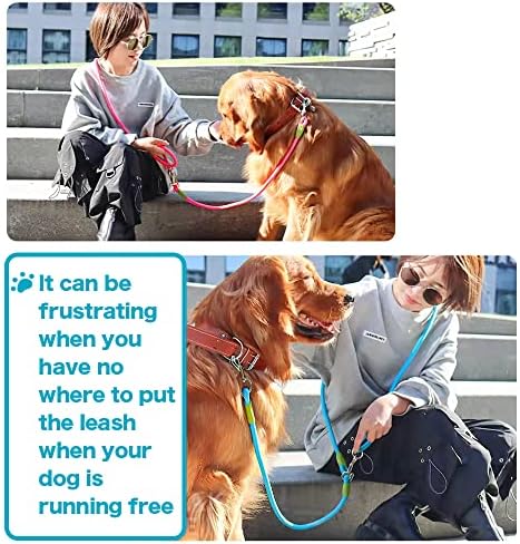 רצועת כלבים ללא יד - אימוני כלבים חזקים ומובילים חבלים כלבים צעצועים לחיכות אגרסיביות גדולות/בינוניות,