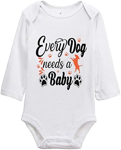 כל כלב זקוק לבניית גוף לתינוק הכרזת הריון מצחיק מתנה לבגדי גוף יילודים לתינוק