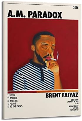 פוסטר Baobaoshu Brent Faiyaz A.M. פוסטר אלבום פרדוקס פוסטר דקורטיבי ציור דקורטיבי כרזות קיר קיר