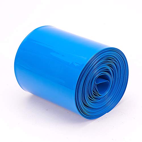 HeyiarBeit סוללה עטוף PVC אורך צינורות חום צינורות 10M רוחב 95 ממ בידוד טוב כחול לחבילת סוללה