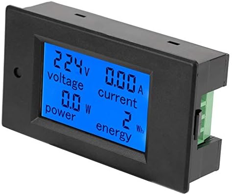 מד כוח מתח AC, מד מתח LCD דיגיטלי עם מסך גדול, PZEM-021 80-260VAC 20A/4500W מד אנרגיה למדידת פרמטרים חשמליים