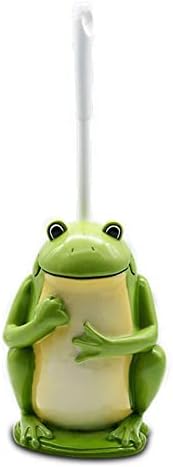 SellOnwanelo חמוד מצויר צפרדע קוף קוף מברשת שירותים ומחזיק מברשת ניקוי שירותים