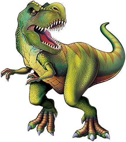 קישוט טירנוזאורוס טירנוזאורוס בגודל 4 רגל - קישוטים למגזרים משותפים ענקיים לנושא דינוזאור מסיבות יום הולדת