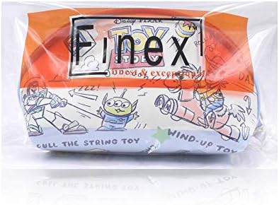 Finex 2 PCS סט צעצוע סיפור PU עור תיק קוסמטי אחד מארגן מארגן + ארנק מטבע אחד עם רצועות