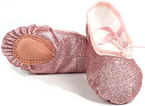 נעלי ריקוד של נקיית נעלי סולפר מפוצלת נעלי סולפר נעליים ורוד שחור וצבע עירום לילדה ילדה פעוט ילד ילד