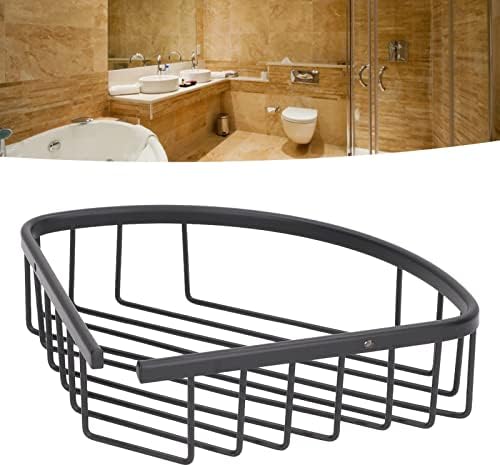מתלה לאחסון אמבטיה של Oumefar, מכלול קל משולש פרטים מעודנים פרטים נירוסטה מדף פינת אמבטיה המראה המודרני
