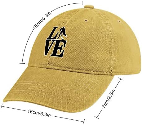 אהבת הוקי מותאם אישית כובע בייסבול כובע מתכוונן אבא כובע לגברים נשים מקורה & מגבר;חיצוני