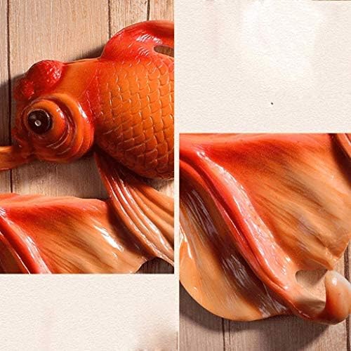XJJZS דג זהב יצירתי קיר תלוי מעיל קיר מתלה שורה וו וו ביגוד חדר ביגוד חנות קיר וו וו