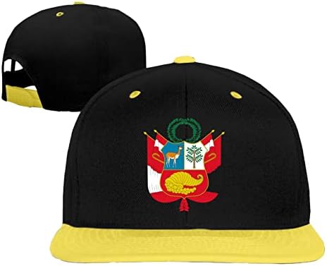 Hifenli Peru Flag Peruvian Hip Hop Cap Boys Boys Boys מצוידים כובעי בייסבול