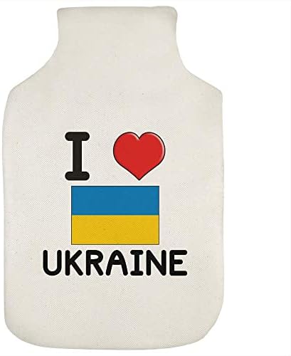 כיסוי בקבוק מים חמים 'אני אוהב את אוקראינה'