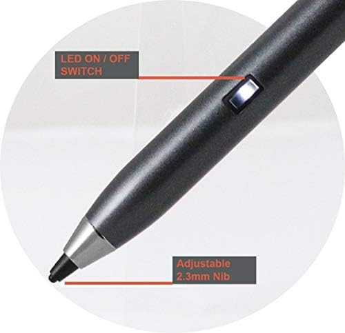 Broonel Grey Point Point Digital Active Stylus Pen תואם ל- HP Elitebook X360 830 G6 13.3