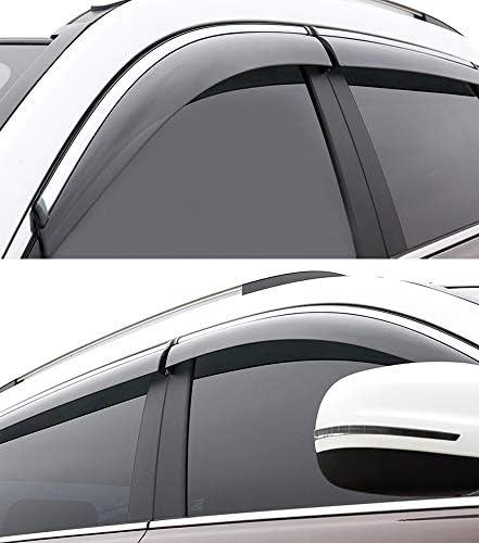 חלון רכב מהירון מגן אוורור אוורור דונם רוח שומר הגשם השמש תואם ל- Acura MDX 2014-2020 15 16 17 18 19