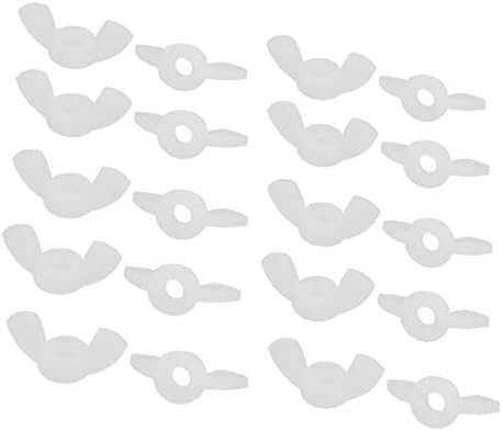 איקס-דרי מ4 חוט נשי ניילון אגוז פרפר אטב אגוזים לבן 20 יחידות (מ '4 רוסקה המברה ניילון טורקה מריפוסה